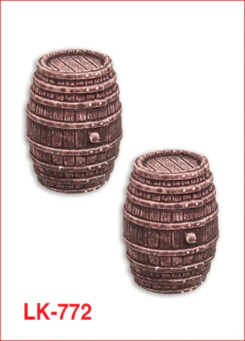 Peco LK772 O Gauge Barrels (Large) (Pack 2)