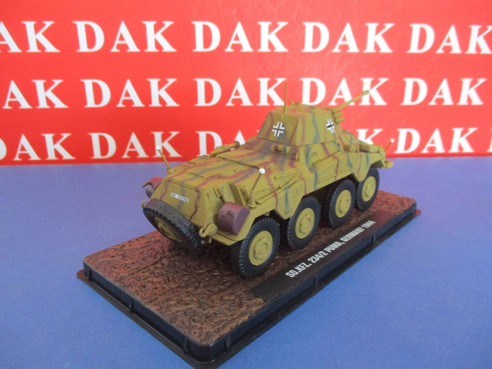 Die cast 1/43 Modellino Autoblindo Sd.Kfz. 234/2 Puma Germany 1944 HB - Immagine 3 di 4