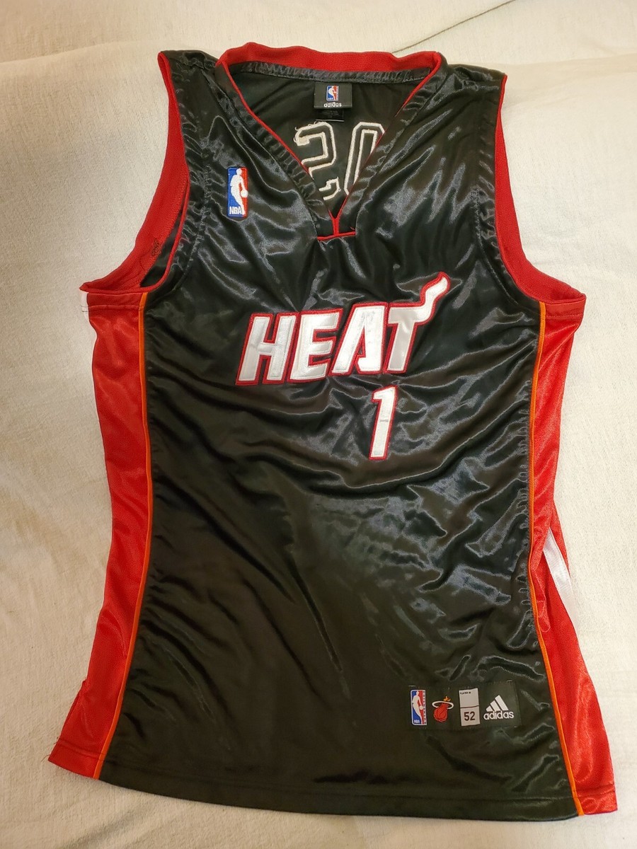 ADIDAS Miami Heat Chris Bosh #1 Jersey Size 52 Stitched Sewn NBA