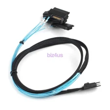 Mini SAS SFF-8087 To 4 SAS SFF-8482 Hard Drive Forward Breakout Cable RAID HBA