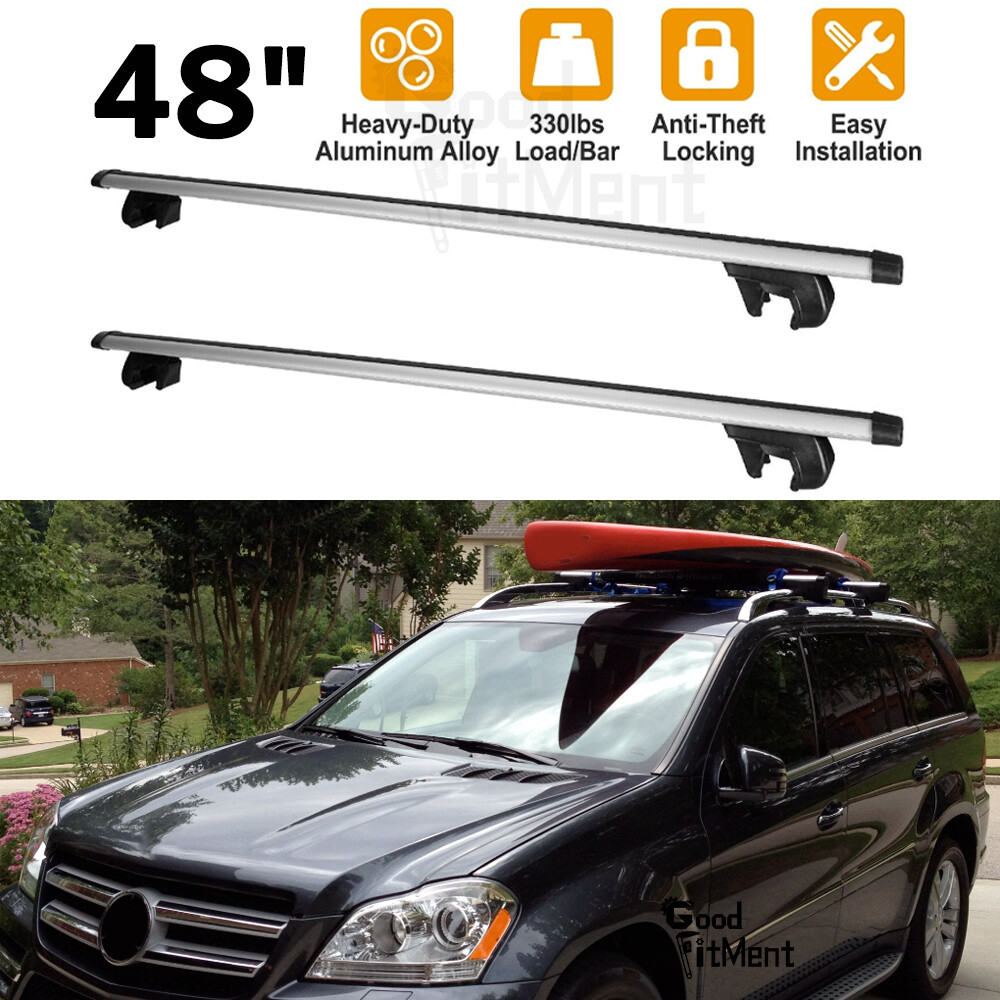 Roof Rack Cross Bars For Mercedes GL Class X164 2007-2012 - Aluminum Gray Luggage Carrier
