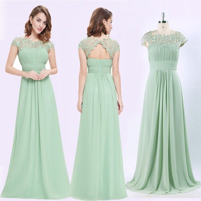 bridesmaid gown mint green