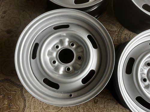 GM ORIGINAL 14X6 YW RALLY WHEELS SS CAMARO,NOVA,CHEVELLE DISC BRAKE K-1-9 - Picture 5 of 12