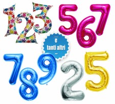 PALLONCINI IN MYLAR NUMERI VARI COLORI E MISURE 🎁