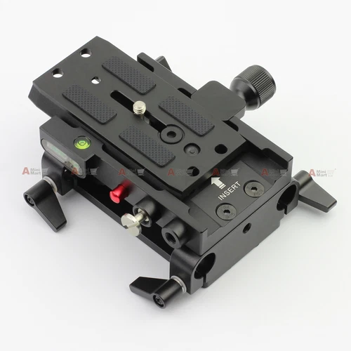 Dovetail Quick Release Plate Baseplate fr 4K Camera Rig Rod Rail Support Tripod