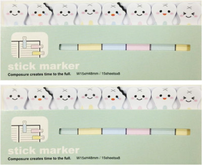   Bookmark Flag Tab Sticky Markers, at the Dentist(Set of 2)