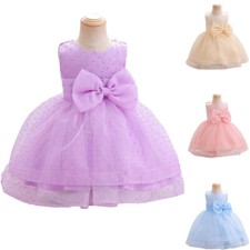 Flower Girls Birthday Bridesmaid Kids Princess Tutu Dress Formal Ball Party Gown