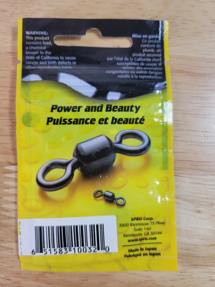 SPRO SPSB-08-10 Power Swivel Black 50 lb 10 Per Pack POWER & BEAUTY SMALL 🔥 - Image 2 of 3