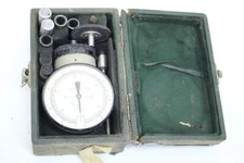 JAMES BIDDLE No. k 0 K-0S Tachometer Gauge Indicator Swiss w/Case Vtg