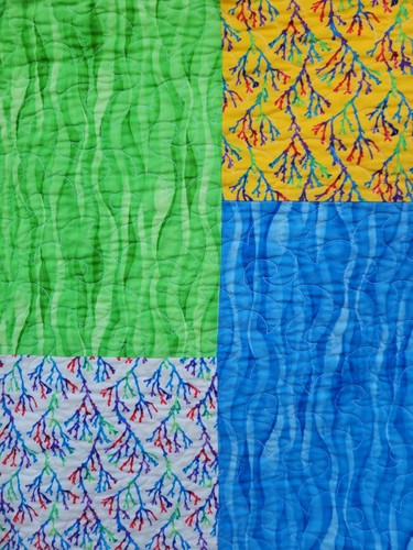 Flip Flop Summer Quilt 66" x 67" Throw Afghan Blanket - Picture 3 of 7