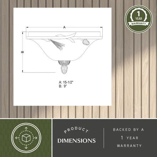 Vaxcel Lighting C0120 Sierra 3 Light 16"W Flush Mount Ceiling - MultiColor - Picture 5 of 8