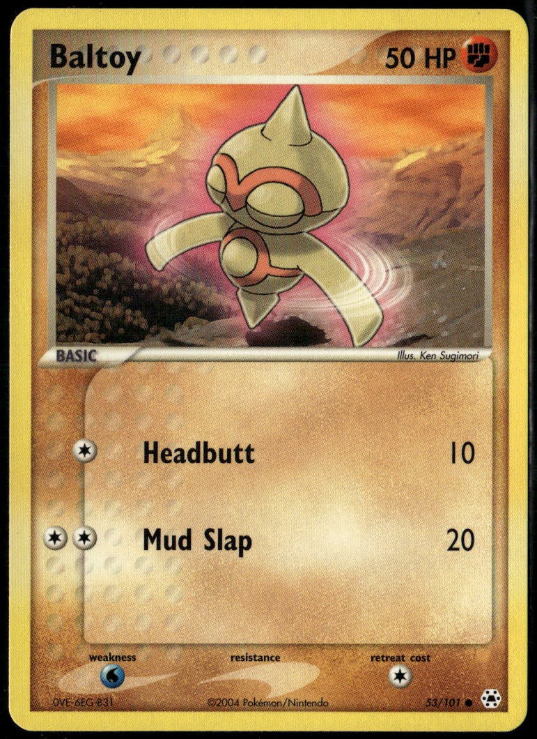 Baltoy 53/101 Common Hidden Legends LP Pokemon Card