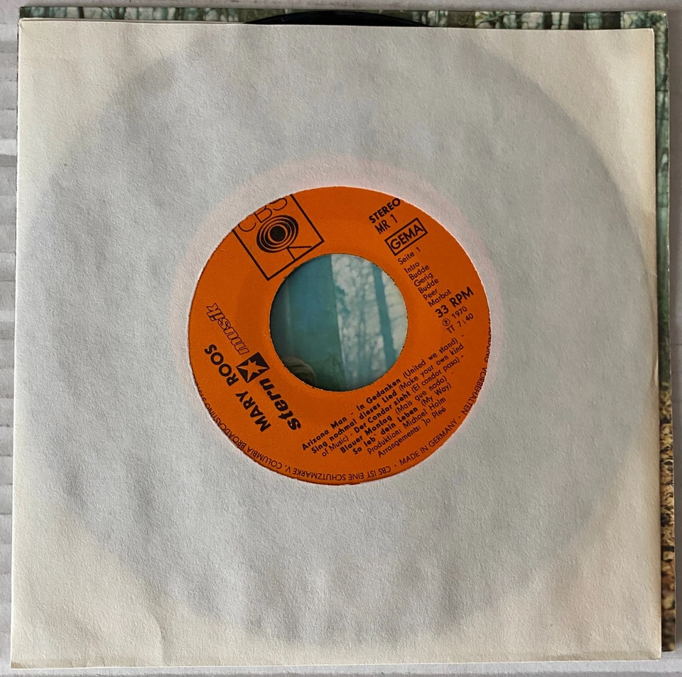 MARY ROOS - MARY ROOS - Vinyl, 7", 33 ⅓ RPM, Sampler 1970 - Bild 3 von 4