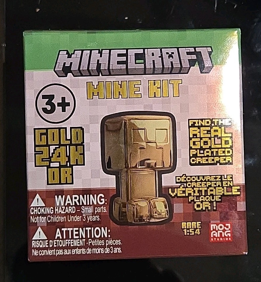 2026 Minecraft Scrape and Dig Mine Kit New Sealed The Gold Plated