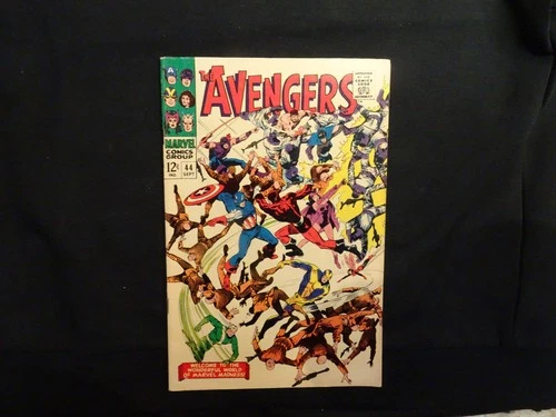 Orig Marvel Comic "The Avengers # 44 - The Valiant Also Die" 1967