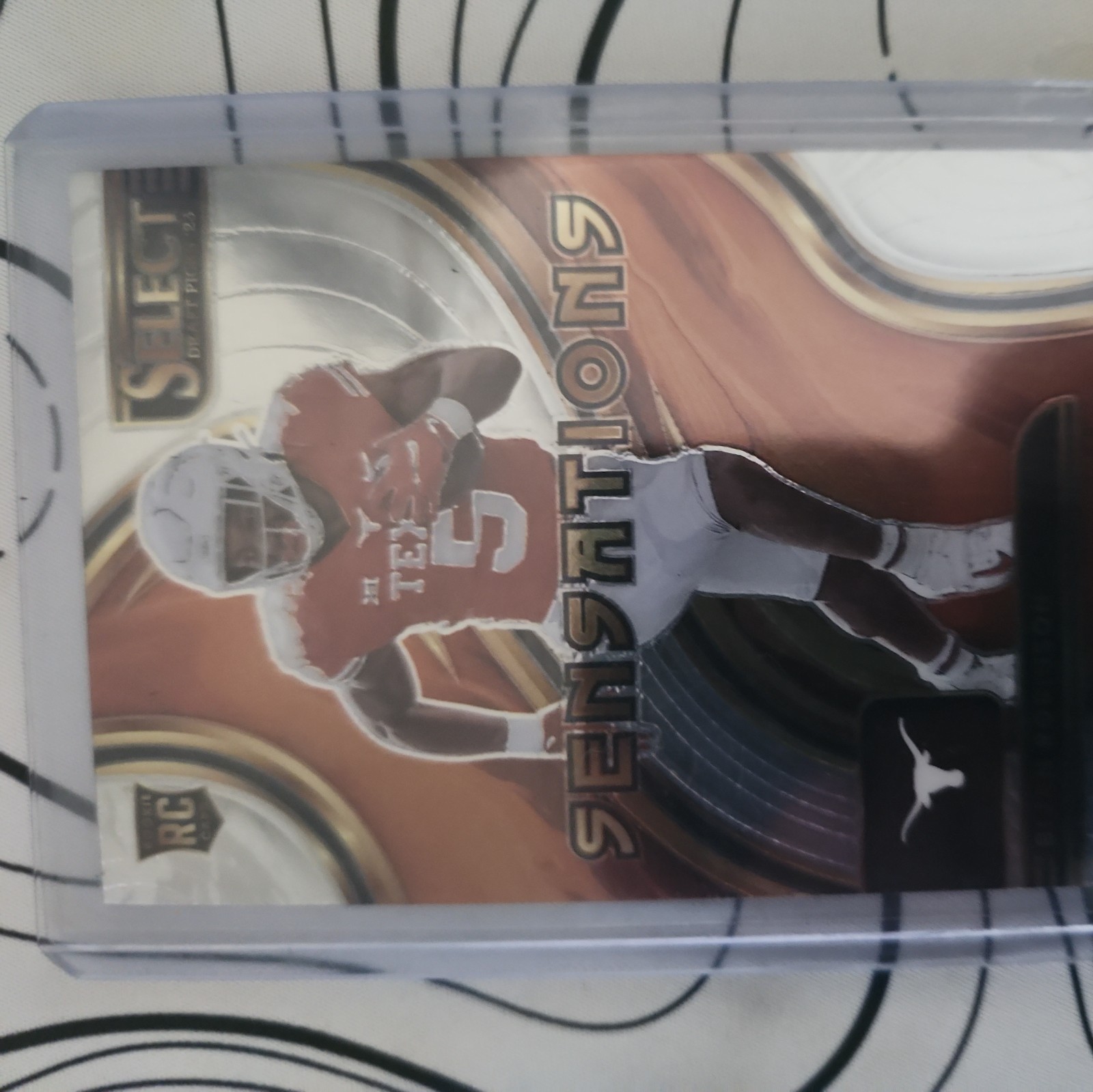 2023 Panini Select Draft Picks - Sensations Bijan Robinson #SEN-BR Silver Prizm