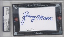 PSA/DNA 2012 Historic Peerless Cut 1/40 Lenny Moore Auto HOF 1r9