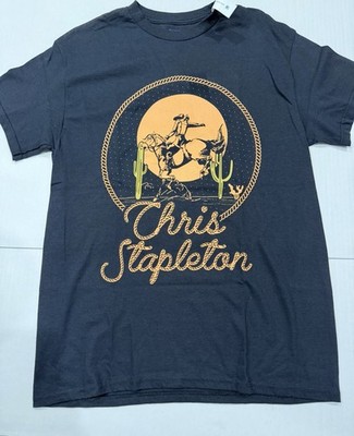 Chris Stapleton Mens Black Graphic Print T-Shirt Top Cotton Country Size M NWT