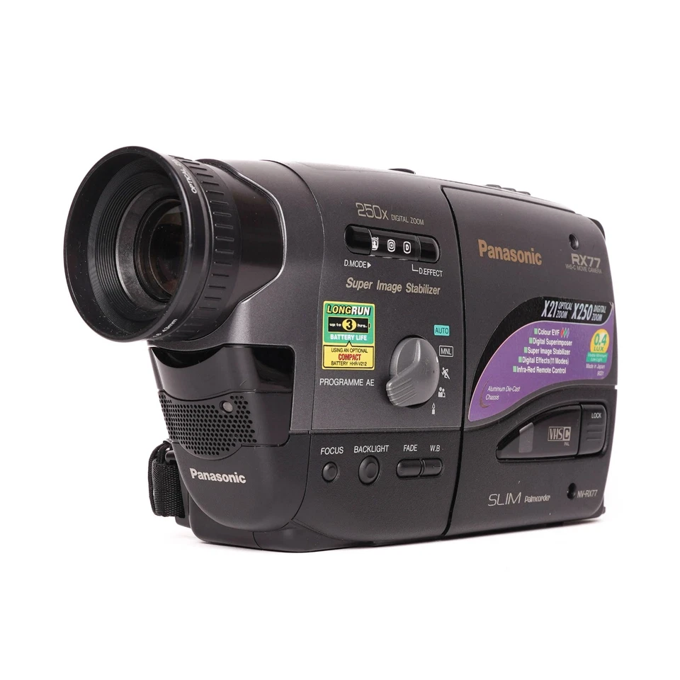 Panasonic NV-RX77 VHS-C PAL Camcorder - Black - FULLY FUNCTIONAL - Image 2 of 4