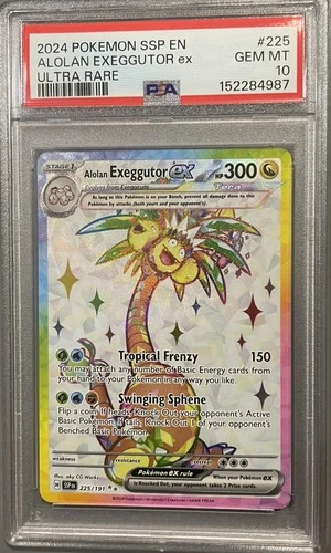 Alolan Exeggutor EX 225/191 Surging Sparks PSA 10 Gem Mint