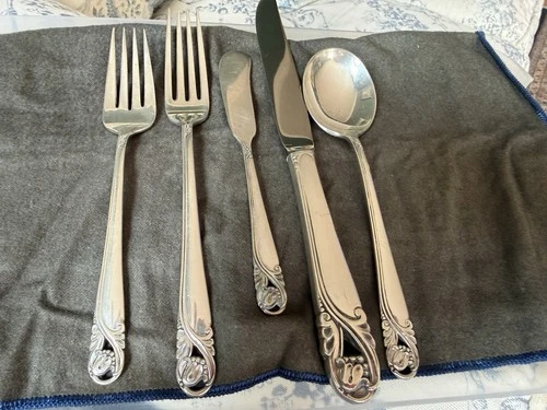 Tablespoon (6.5”) Soup Spoon) Spring Glory Sterling By INTERNATIONAL SILVER