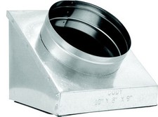 Cody Company 645R828666 6"x6"x6" Insulated Register Boot R8 Lined