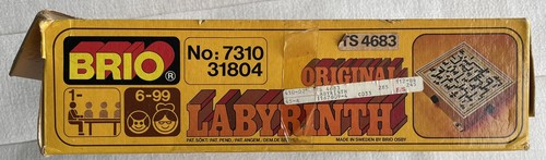 Vintage Brio Schweden Labyrinth Holz Kipplabyrinth Spiel OVP - Bild 12 von 14