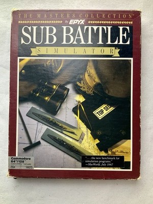 Sub Battle Simulator- Epyx Masters Collection COMMODORE C64/128 Big Box