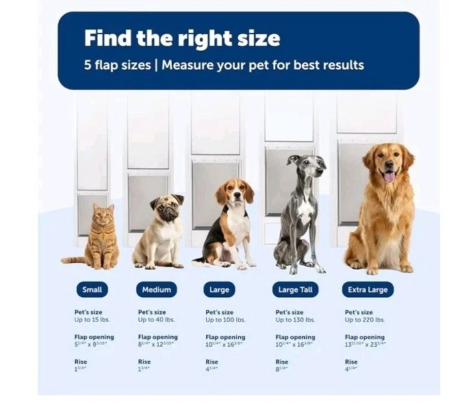 Puerta corredera de vidrio para mascotas PetSafe, puerta para perros para inquilinos, altura ajustable,... Foto 4 de 4