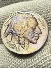 1918 Buffalo Nickel Very Choice AU+ High Grade Tough Date Full Horn Toned