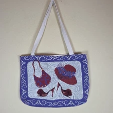 Red Hat Society Purse Tote Shopping Bag  Ladies tapestry vacation events