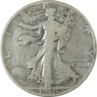 1938 D Liberty Walking Silver 50c VG Very Good Details SKU:I26011