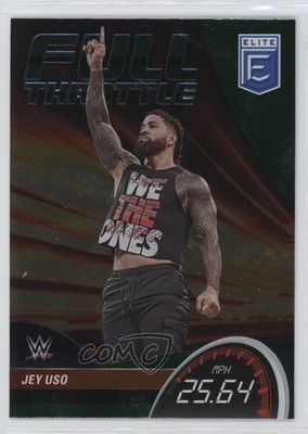 2023 Panini Donruss Elite WWE Full Throttle Green Jey Uso #7 0ai2