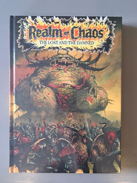 Realm Of Chaos The Lost And The Damned libro esclusivo mondiale Warhammer