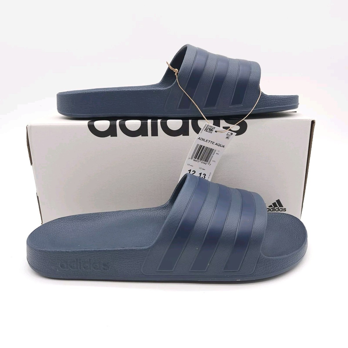 Adidas Adilette Aqua (Mens Size 12) Blue Sandals Slip On Slides IF0895 New  | eBay