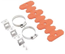 Protezione Collettore Moto Cross Enduro 4 Tempi 22 Cm Arancione Armadillo