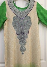 New Designer 3 Pc Linen Print Salwar Kameez size 40