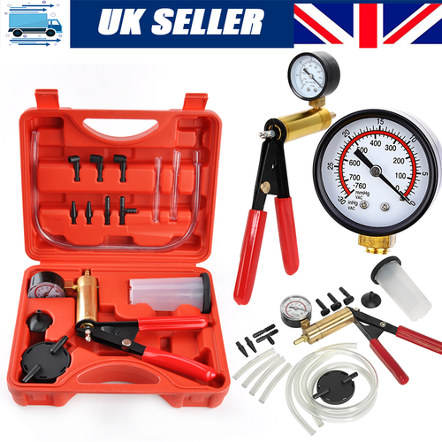 Hand Held Vacuum Pressure Pump Tester Kit Brake Fluid Bleeder Car Tools