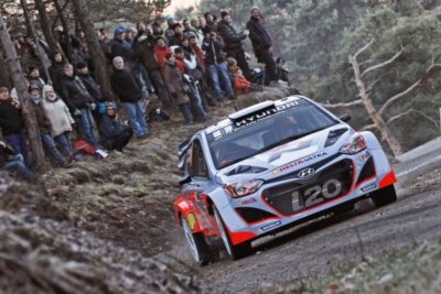 Dani Sordo Marc Marti Hyundai i20 WRC on the Shakedown Stage Old Photo