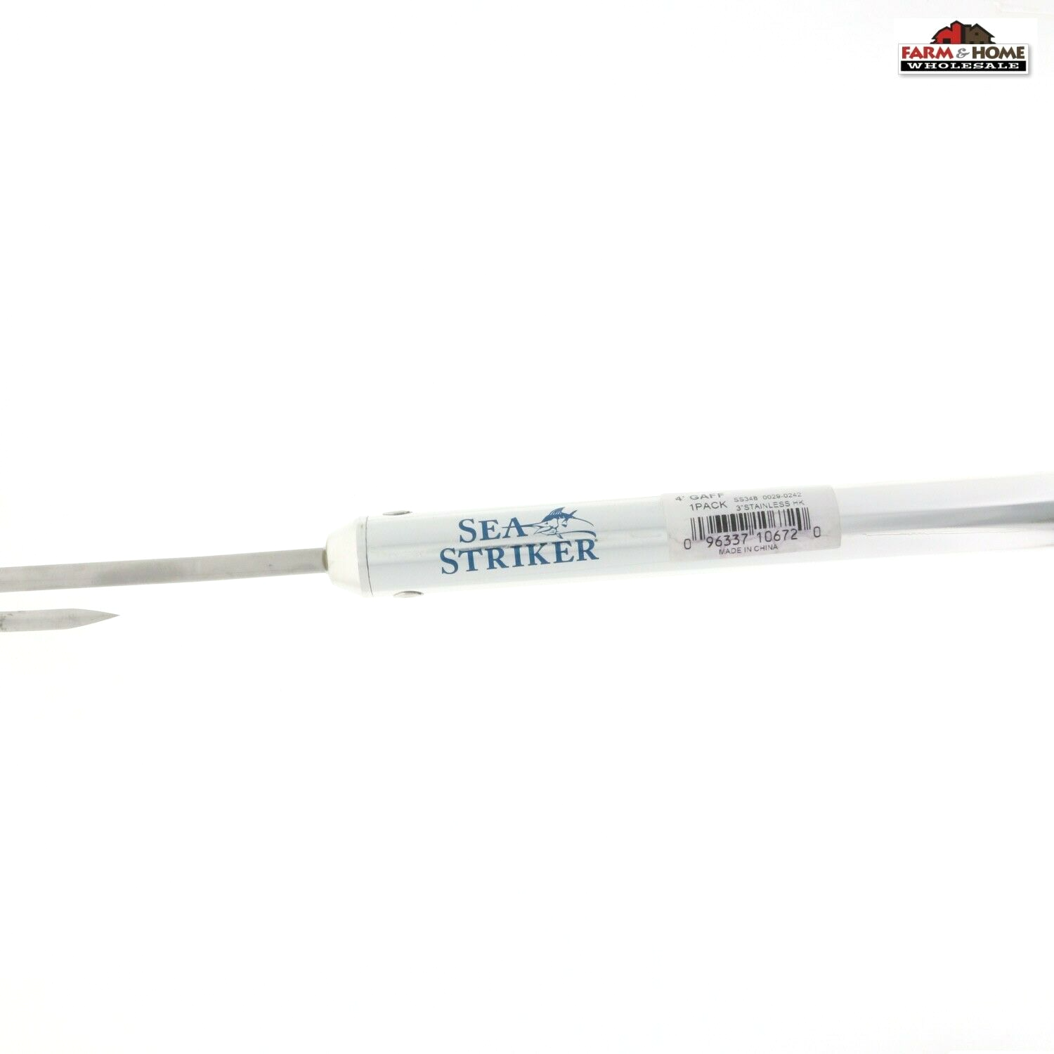 Sea Striker SS348 Aluminum Gaff Silver 4ft W/3in Hook for sale online