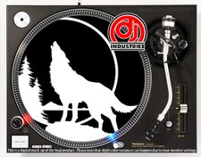 Wolf Howl - 7"-12" DJ slipmat for LP turntable record player