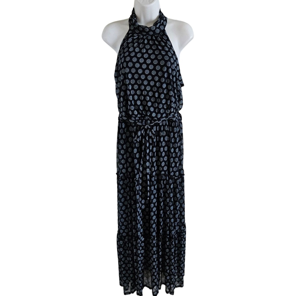 Kate And Lily Woman's Maxi Dress NWT Size 12 Navy Small Print Tiered Skirt | eBay Kate And Lily Woman's Maxi Dress NWT Size 12 Navy Small Print Tiered Skirt | eBay