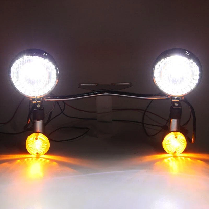 Barra de luz de paso señales de giro barra de lámpara para Honda VTX 1300 C R S RETRO Cruiser Foto 4 de 4