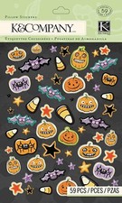 K Company SPOOKY Pillow Stickers - 59 pcs