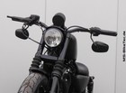 Spiegel "Kelto" schwarz für Harley Davidson Modelle