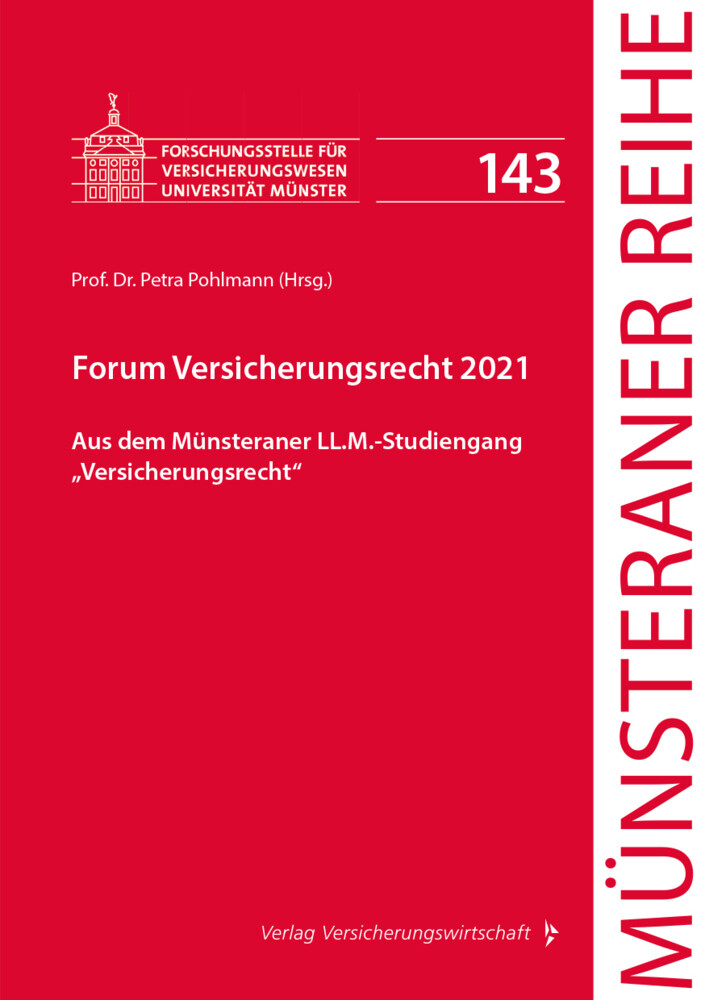 Thumbnail - Forum Versicherungsrecht 2021 Von Petra Pohlmann