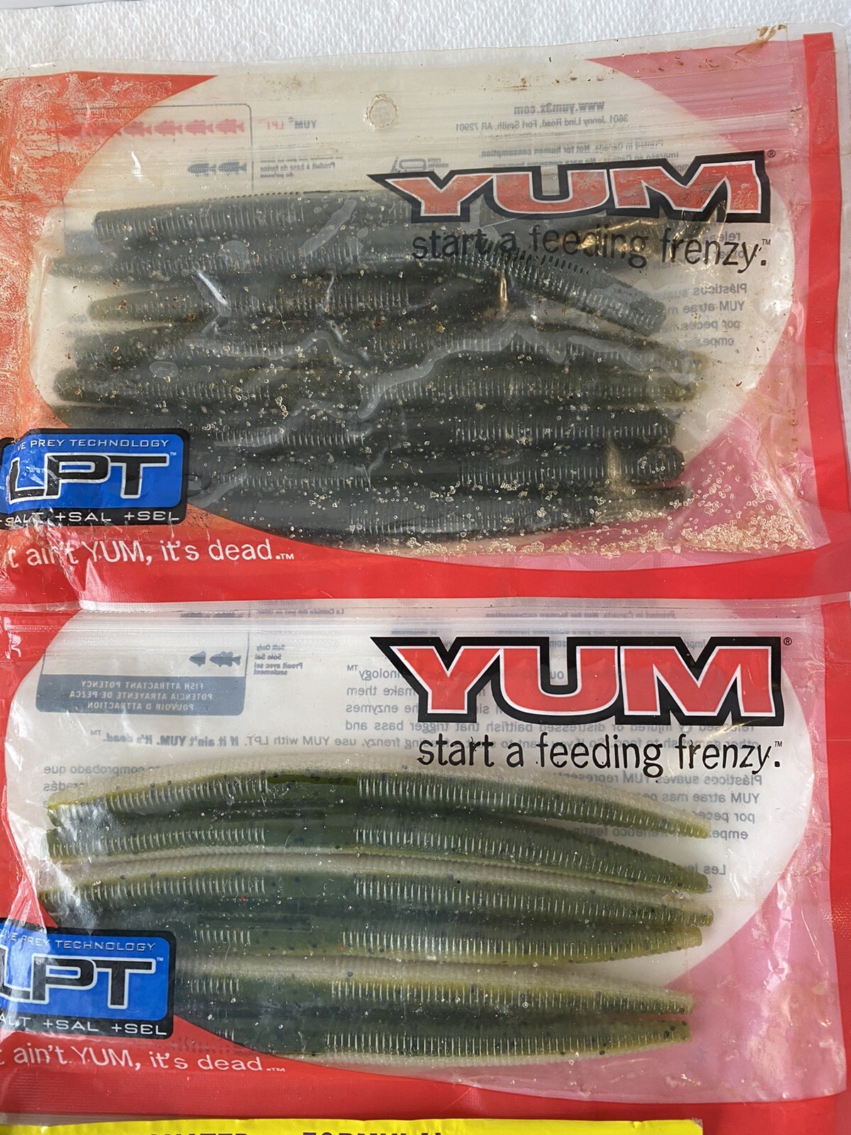 7 Pack Lot of Soft Plastics Stick Baits Senko Style 4" + 5" StrikeKing