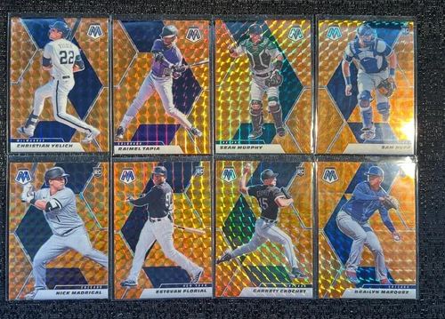 2021 Mosaic Baseball REACTIVE ORANGE Complete Your Set You Pick Card #1-289 PYC