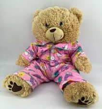 Teddy Bear The Bear Factory 2001 Stuffed Animal Plush Beige Soft With Pajamas