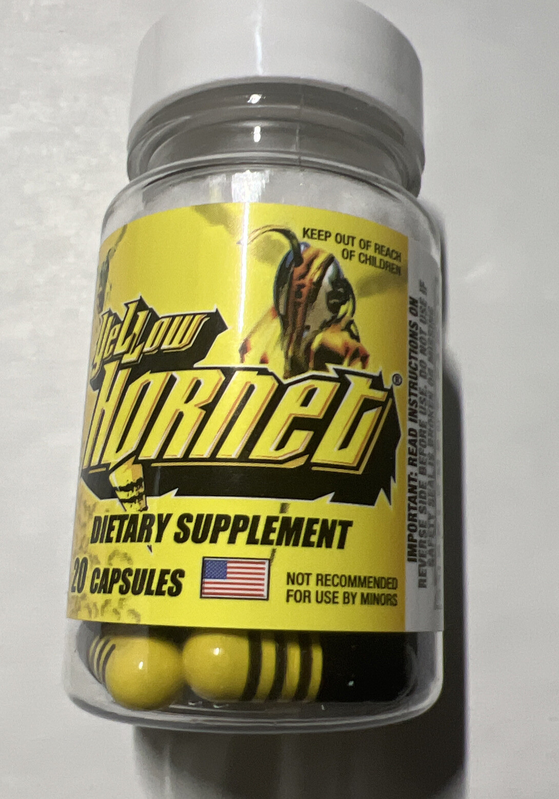 Yellow Dietary Supplement Weight Loss Fat Burner Energy 20